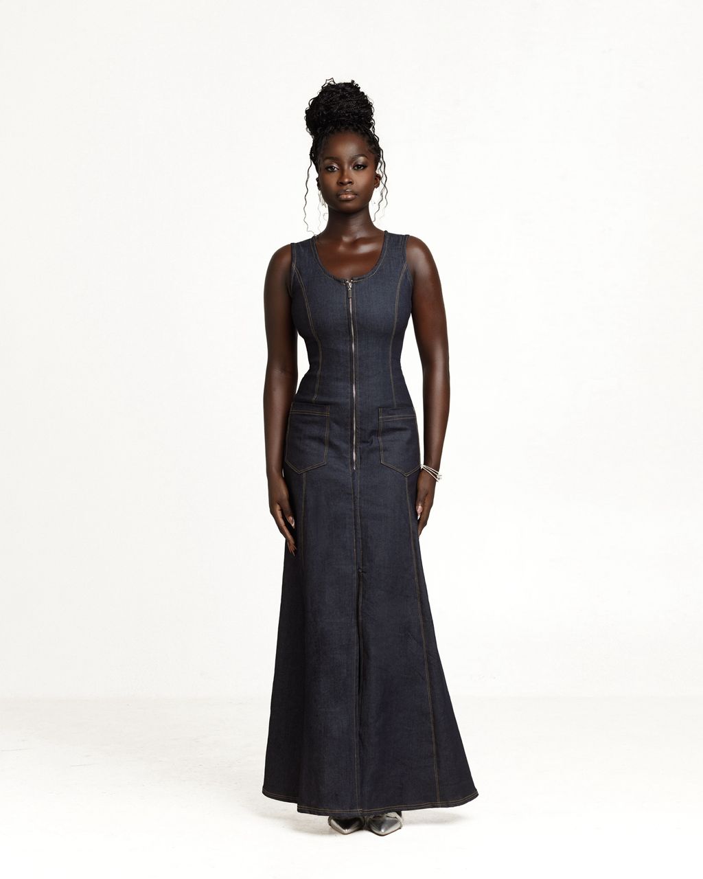 Naala Denim Maxi Dress