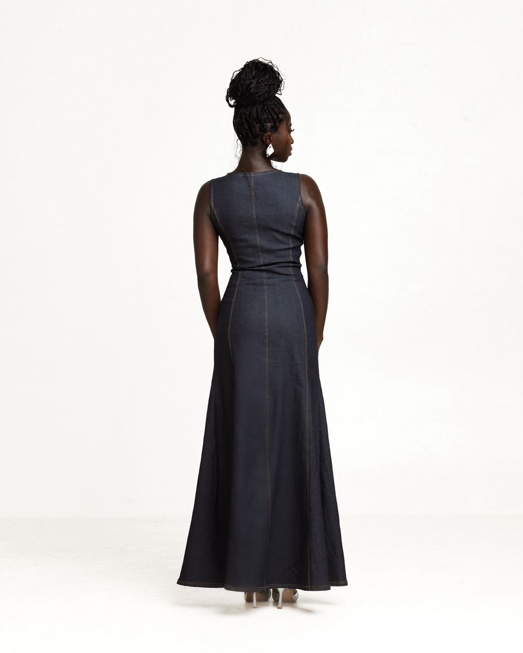 Naala Denim Maxi Dress