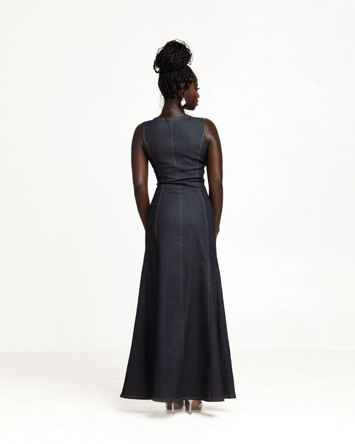 Naala Denim Maxi Dress