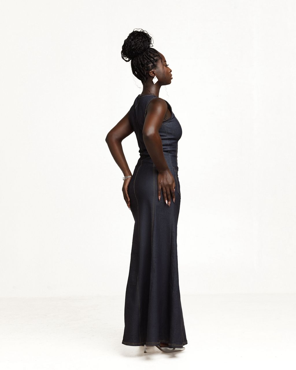 Naala Denim Maxi Dress