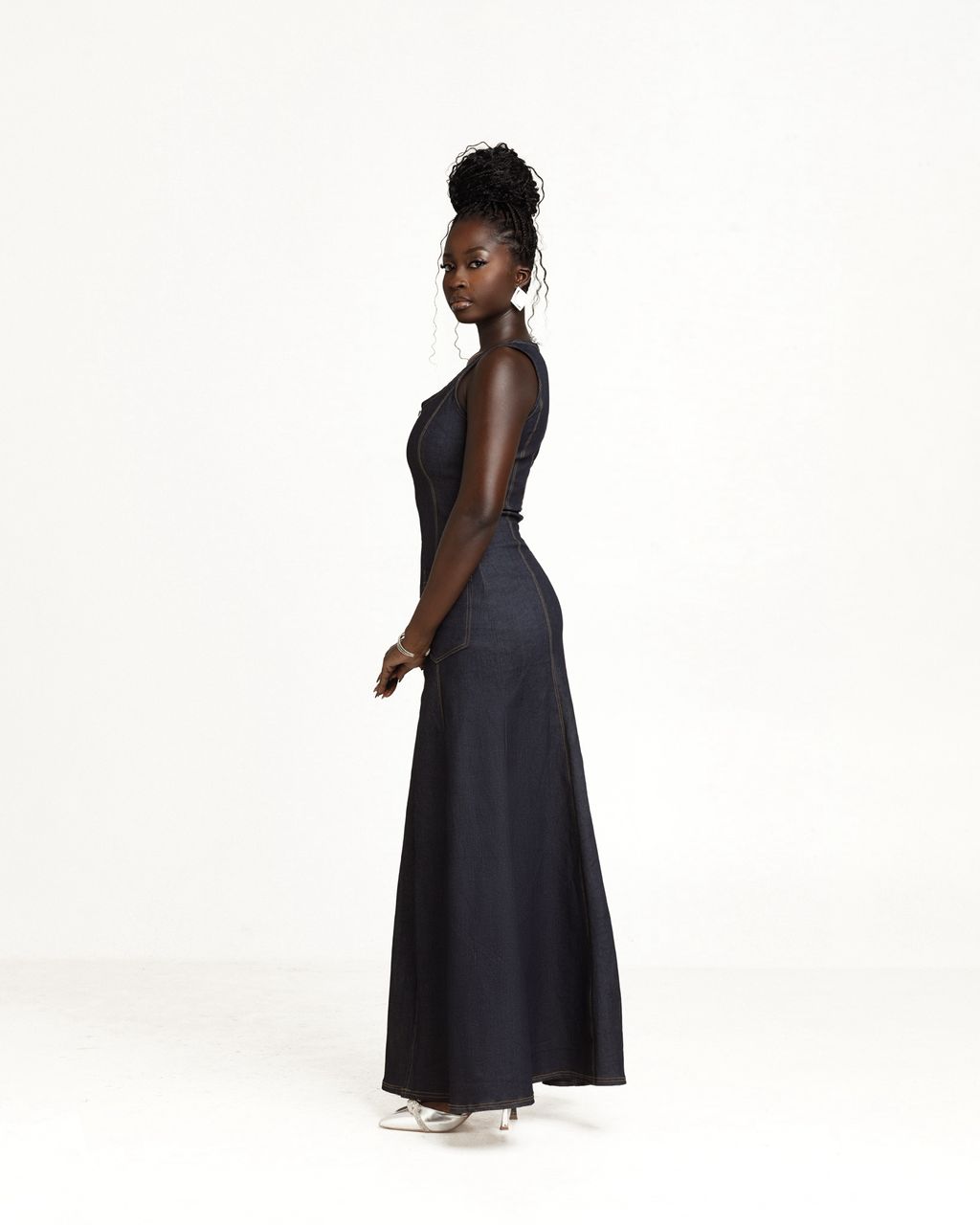 Naala Denim Maxi Dress